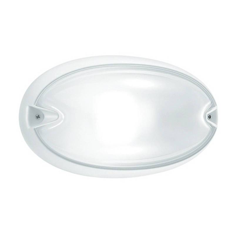 Ovale Außenwandleuchte Chip weiß von Performance in Lighting