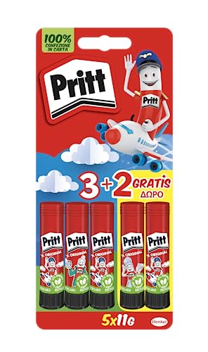 Pritt Klebestift, Gewicht pro Stück: 11 g, 5 Stk von Pritt