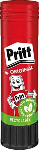 Pritt Klebestift, sicherer und kinderfreundlicher Kleber für Kunst und Bastelarbeiten, starker Klebstoff für Schule & Bürobedarf, 1x 22 g Pritt Stift, 9H PK611 von Pritt