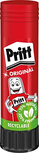 Pritt Klebestift, sicherer und kinderfreundlicher Kleber für Kunst und Bastelarbeiten, starker Klebstoff für Schule & Bürobedarf, 1x 43 g Pritt Stift, 9H PK811 von Pritt