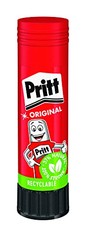 Pritt Klebestift, sicherer und kinderfreundlicher Kleber für Kunst und Bastelarbeiten, starker Klebstoff für Schule & Bürobedarf, 50x43g Pritt Stift von Pritt