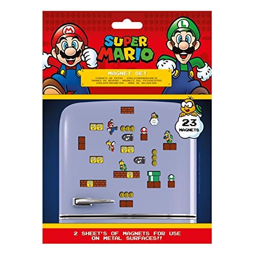 Pritties Accessories Echte Super Mario Pilz Königreich 23 Stück Kühlschrankmagnet Set Kühlschrankmagnete von Pritties Accessories