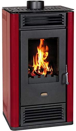 EEK A+ Kaminofen Prity K3 GT Bordeaux, dauerbrandfähig – 8,1kW von Prity