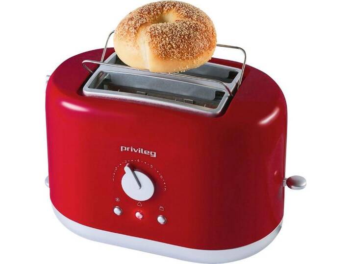Privileg Toaster PT2870RPH, 2 kurze Schlitze, 870 W von Privileg