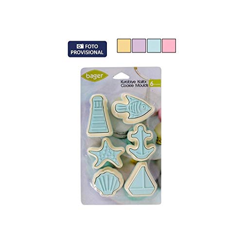 Privilege 47224 Set 6 Ausstechformen Mar, verschiedene Farben, Kunststoff von Privilege