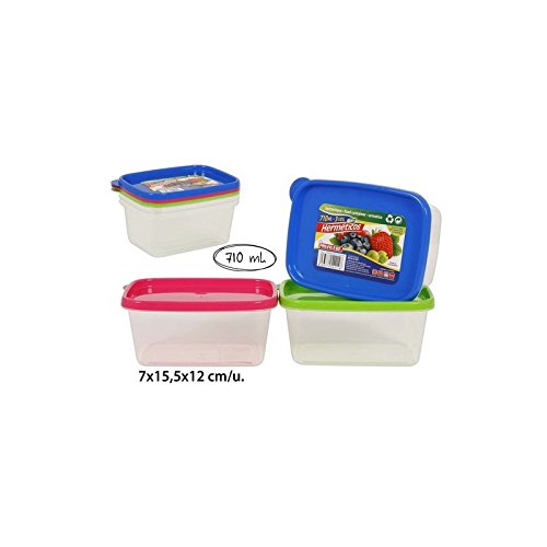 Privilege - Rechteckige Lunchbox, 710 ml, 3 Stück Privilege - Rechteckige Lunchbox, 710 ml, 3 Stück von Privilege
