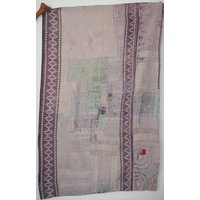 Kinder Schöne Bestickte Handgestickte Patchwork Farbe Baby Kantha Arbeit Vintage Handarbeit Überwurf Wendedecke Baumwolle Quilt von Priyankatextiles