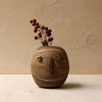Viti/Handgemachte Keramikvase Keramik-Gesichtvase Lustige Vase Skulptur von PrizCeramic