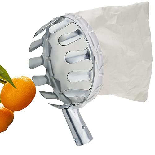 Prmape Apfelpflücker Obstpflücker, Apfelpflücker mit Teleskopstiel, Erntehelfer Obst-Pflücker Mit Schonkappen, Outdoor Pick Tool für Sicherheitspickel, Apfel, Orange, Pfirsichbirne von Prmape