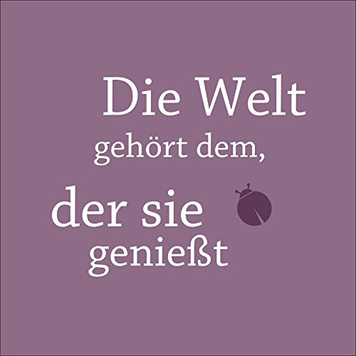 Pro-Art gla1002d Wandbild Glas-Art "Die Welt...", 20 x 20 cm von Pro-Art