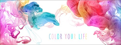 Pro-Art gla1056o Wandbild Glas-Art 'Colour Your Life' 125 x 50 cm von Pro-Art