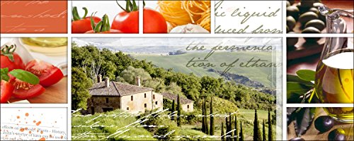 Pro-Art gla390o Wandbild Glas-Art "living in toscany", 50 x 125 cm von Pro-Art