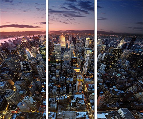 Pro-Art gla605c-dt Wandbild Glas-Art "New York", 3x 30 x 80 cm von Pro-Art-Bilderpalette
