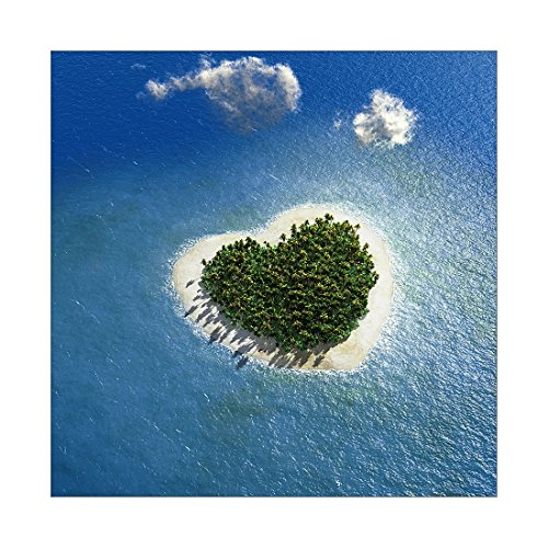 Pro-Art gla674a Wandbild Glas-Art "Island of love II", 30 x 30 cm von Pro-Art