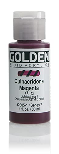 Golden Fluid Acrylic Paint 1 Ounce-Quinacridone Magenta von GOLDEN