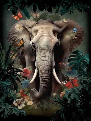 Pro-Art Canvas-Art Wandbild Junges Wohnen Elephant In The Jungle, 84x116 cm Pro-Art Canvas-Art Wandbild Junges Wohnen Elephant In The Jungle, 84x116 cm von Pro-Art-Bilderpalette