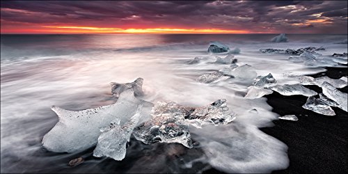 Pro-Art G1836Q Wandbild Giclee "Crushed Ice", bunt von Pro-Art-Bilderpalette