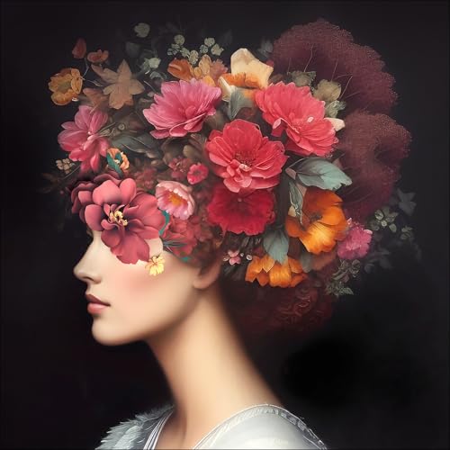 Pro-Art Glasbild, Flowers On Her Head VIII, 50x50 cm Pro-Art Glasbild, Flowers On Her Head VIII, 50x50 cm von Pro-Art