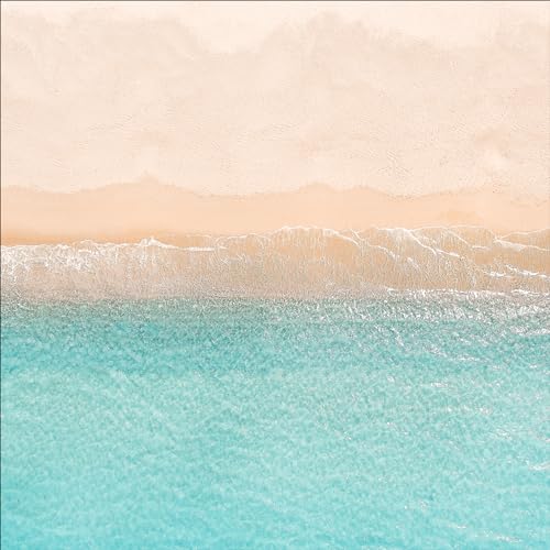 Pro-Art Glasbild Beach topview, 30x30 cm von Pro-Art