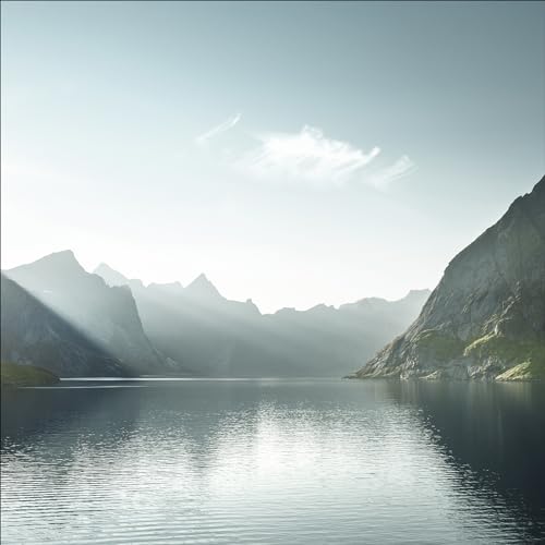 Pro-Art Glasbild Bergsee I, 30x30 cm von Pro-Art