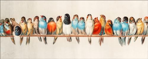 Pro-Art Glasbild Birds III, 30x80 cm von Pro-Art