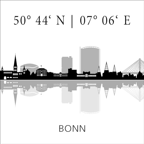 Pro-Art Glasbild Bonn, 20x20 cm von Pro-Art