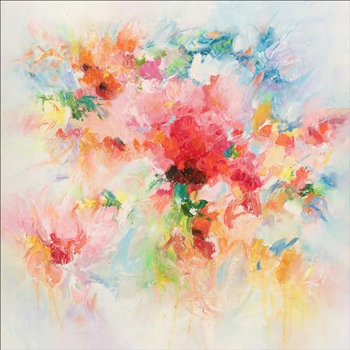 Pro-Art Glasbild Colorful Splashes, 30x30 cm von Pro-Art