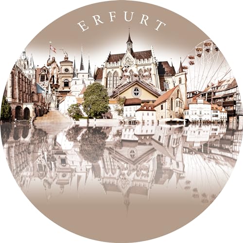 Pro-Art Glasbild Erfurt, rund 20 cm von Pro-Art