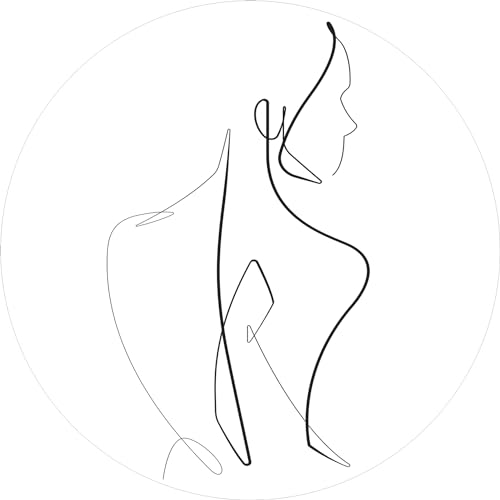 Pro-Art Glasbild Face Lines II, rund 20 cm von Pro-Art