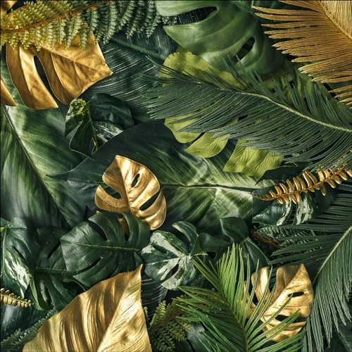 Pro-Art Glasbild Green-Gold Foliage, 20x20 cm von Pro-Art