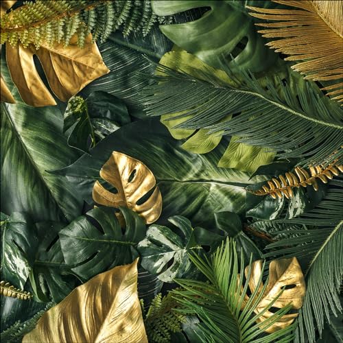 Pro-Art Glasbild Green-Gold Foliage, 50x50 cm von Pro-Art