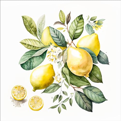 Pro-Art Glasbild Lemons I, 30x30 cm von Pro-Art