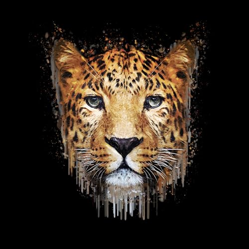 Pro-Art Glasbild Leopard Illustration, 80x80 cm von Pro-Art