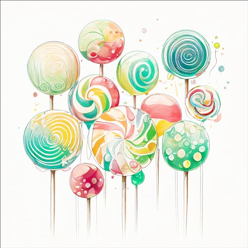 Pro-Art Glasbild Lollies I, 20x20 cm von Pro-Art