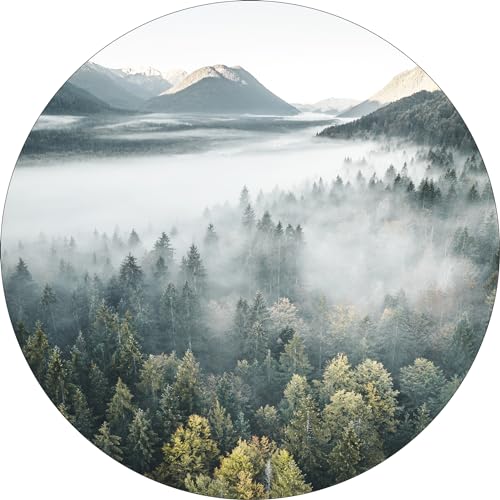 Pro-Art Glasbild Misty Valley IV, rund 30 cm von Pro-Art