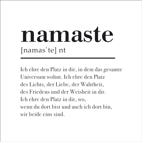 Pro-Art Glasbild Namaste II, 30x30 cm von Pro-Art