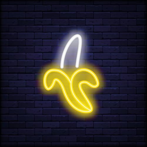 Pro-Art Glasbild Neon Banana, 30x30 cm von Pro-Art