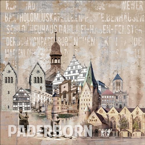 Pro-Art Glasbild Paderborn, 30x30 cm von Pro-Art