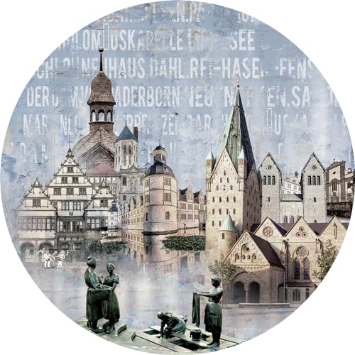 Pro-Art Glasbild Paderborn, rund 50 cm von Pro-Art