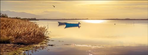 Pro-Art Glasbild Sunshine On The Lake II, 30x80 cm von Pro-Art