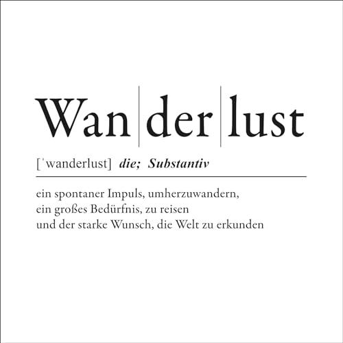 Pro-Art Glasbild Wanderlust, 50x50 cm von Pro-Art