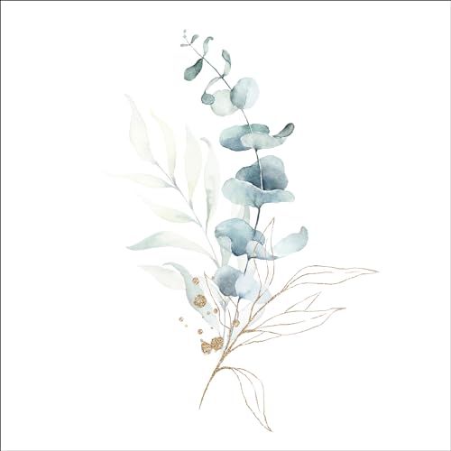 Pro-Art Glasbild Watercolor Leaves VII, 30x30 cm von Pro-Art