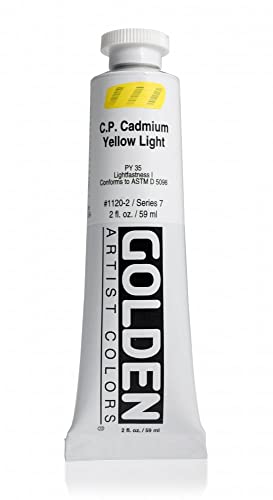 Pro-Art Golden Heavy Body Acrylic Paint 2 oz-Cadmium Yellow Light, 59.1 ml (Pack of 1) von GOLDEN