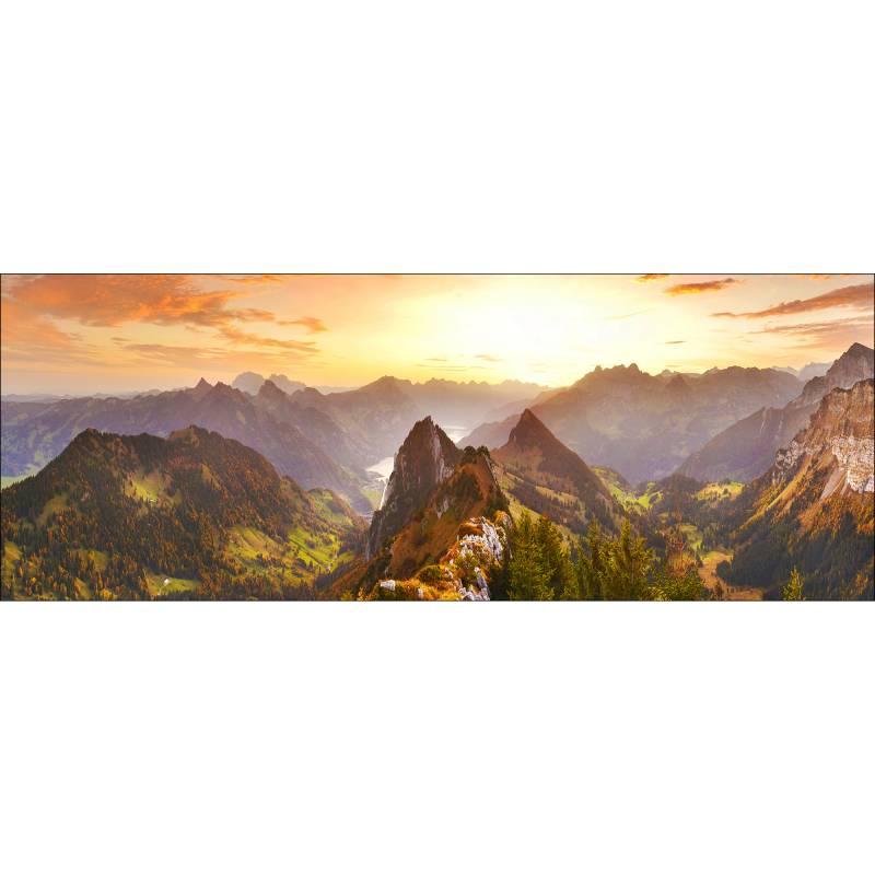 Pro-Art Kunstdruck Canvas-Art 'Mountain In Landscape III' 30 x 80 cm von Pro-Art