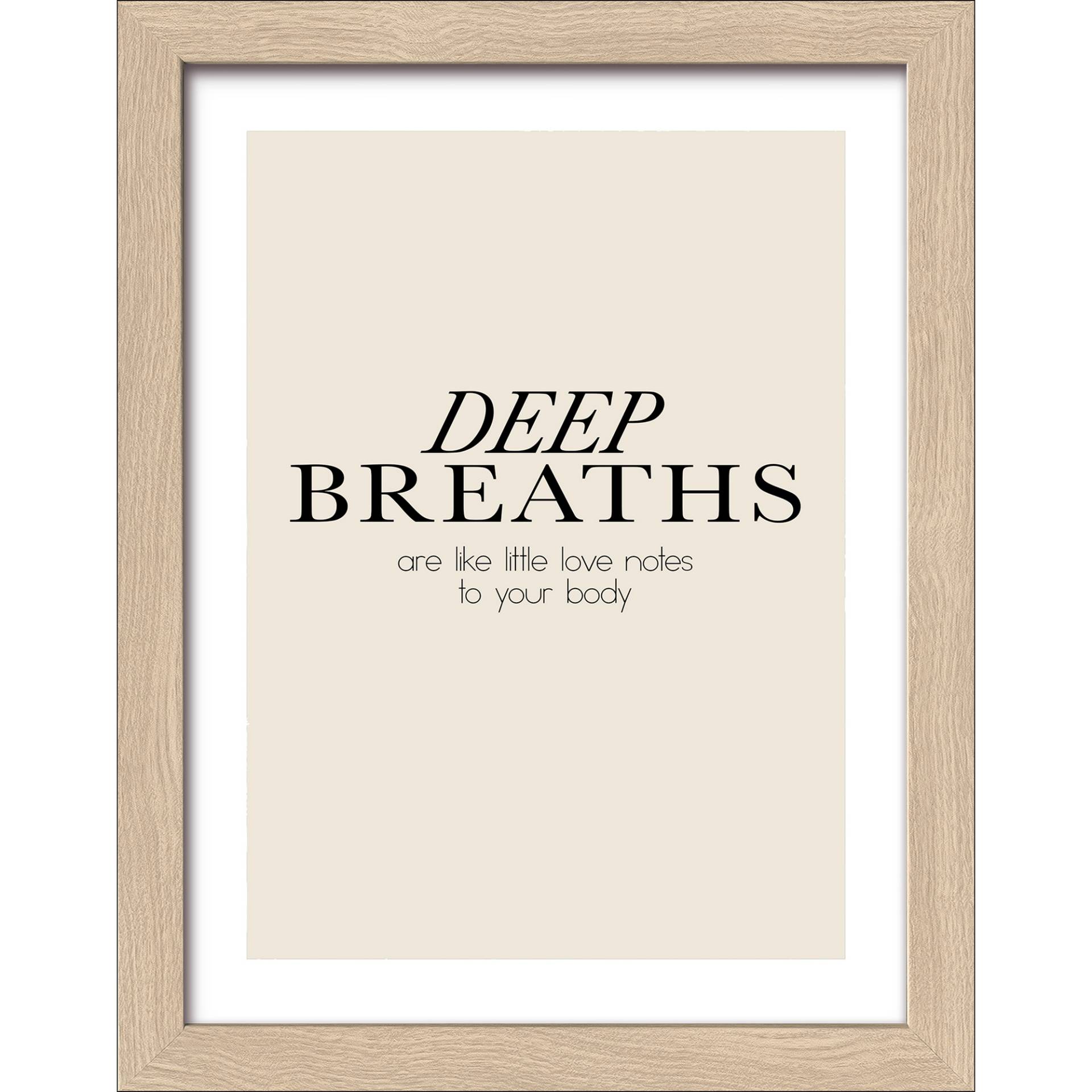 Pro-Art Kunstdruck Framed-Art 'Namaste' Breaths 19 x 24 cm von Pro-Art