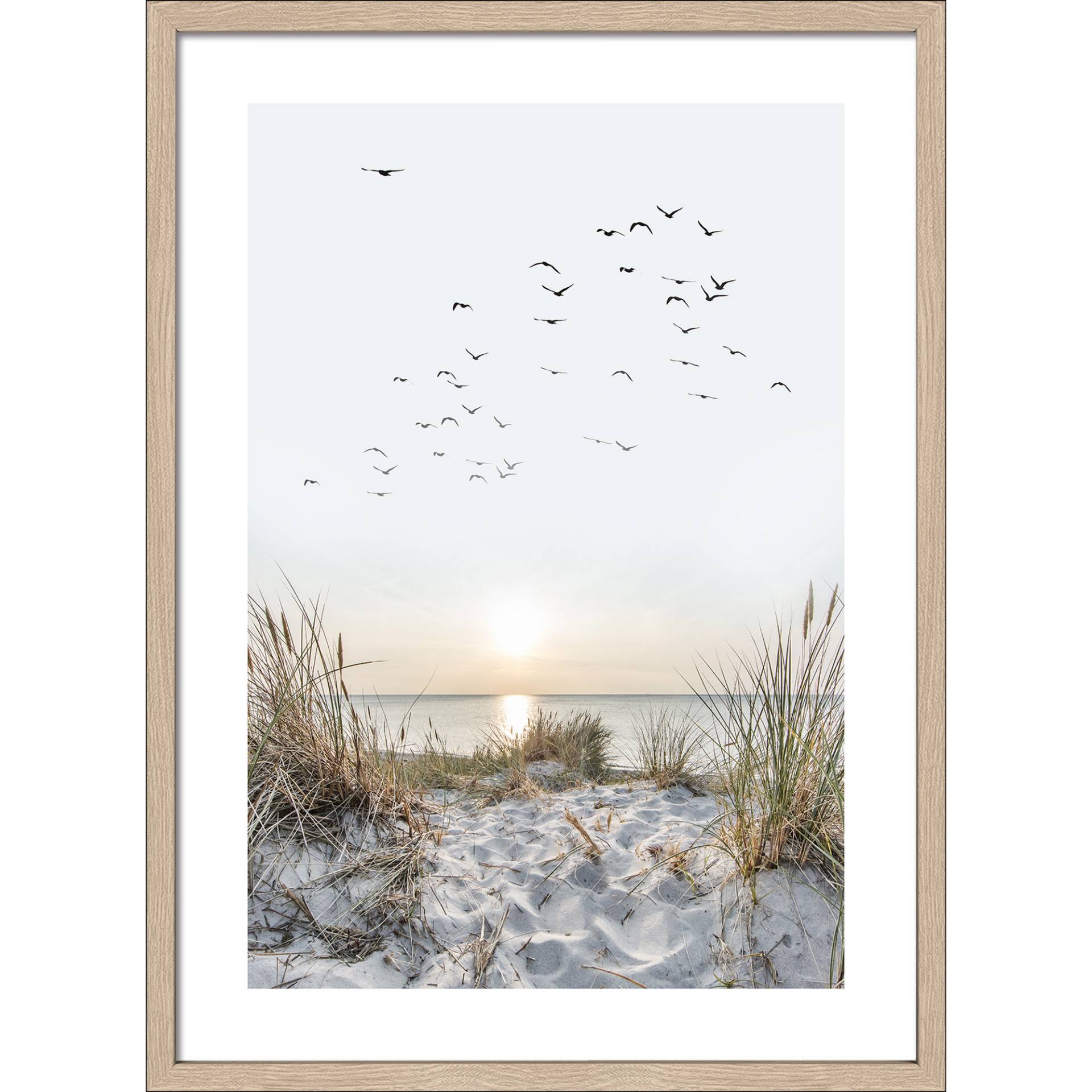Pro-Art Kunstdruck Framed-Art 'Nordic Beach Atmosphere I' 53 x 73 cm von Pro-Art