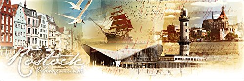 Pro-Art g1282e Wandbild Giclée 'Rostock' 150 x 48 cm von Pro-Art-Bilderpalette
