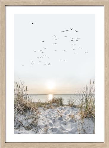 Pro-Art gerahmtes Wandbild Scandic Living Nordic Beach Atmosphere I, 55x75 cm von Pro-Art
