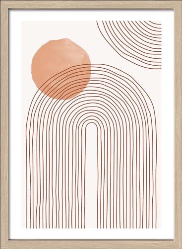 Pro-Art gerahmtes Wandbild Scandic Living Shapes Of The Earth VI, 55x75 cm von Pro-Art