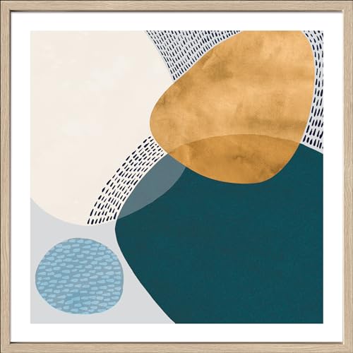 Pro-Art gerahmtes Wandbild Slim Scandic Abstract Shapes V, 52,5x52,5 cm von Pro-Art-Bilderpalette